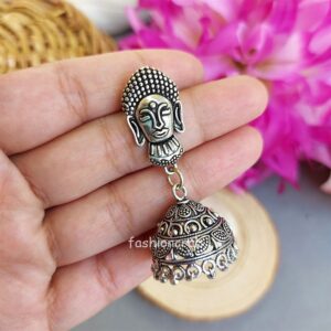 Handmade Oxidised Jhumka Earrings