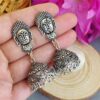 Handmade Oxidised Jhumka Earrings