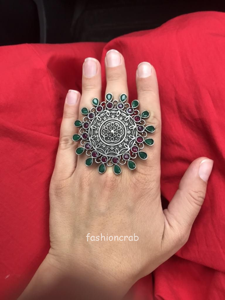 Jumbo statement rings – House of Jhumkas