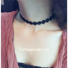 Girls-Black-Velvet-Lace-Choker-Necklace-02 Girls Black Velvet Lace Choker Necklace