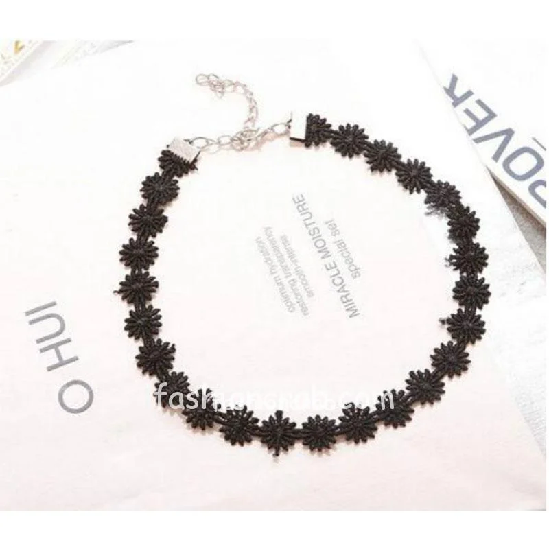 Girls-Black-Velvet-Lace-Choker-Necklace