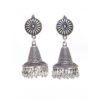 Traditional Designer Oxidised Silver Jhumki Earrings