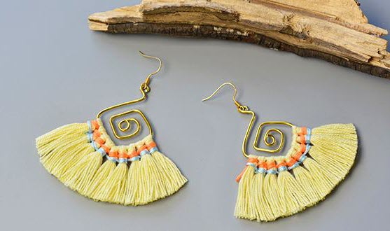 pompom earrings