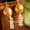 Golden Color Ball Shape Earring Set for Girls