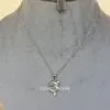 Silver Colour Dolphin Pendant Chain for Girls-05 Silver Colour Dolphin Pendant Chain for Girls