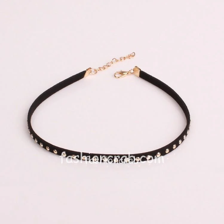 Black Velvet Indian Style Choker Necklace