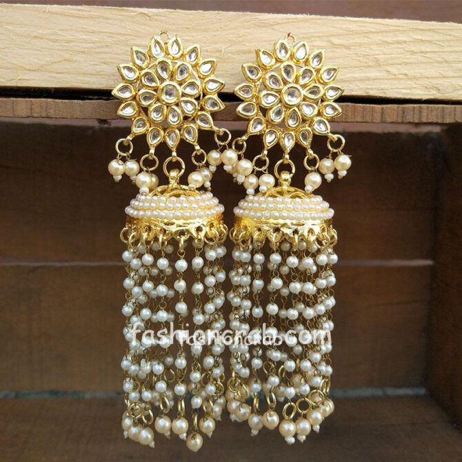 Long Jhallar Women Earring-02 Long Jhallar Women Earring