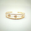 Golden Flower Pearl Bracelet
