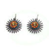 Orange Blue Ethnic Earring