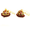 Maroon Color Meenakari Earring