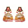 Pink Meenakari Jhumka Earring for Women