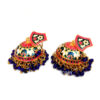 Royal Blue Meenakari Traditional Earring for Women-01 Royal Blue Meenakari Traditional Earring for Women