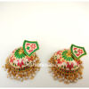 White Meenakari Traditional Earring for Women-01 White Meenakari Traditional Earring for Women