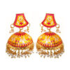 Yellow Meenakari Traditional Earring for Women