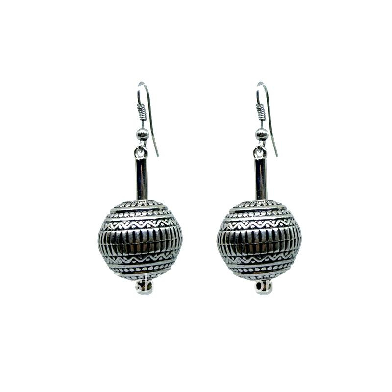 Antique Silver Color Vintage Earring