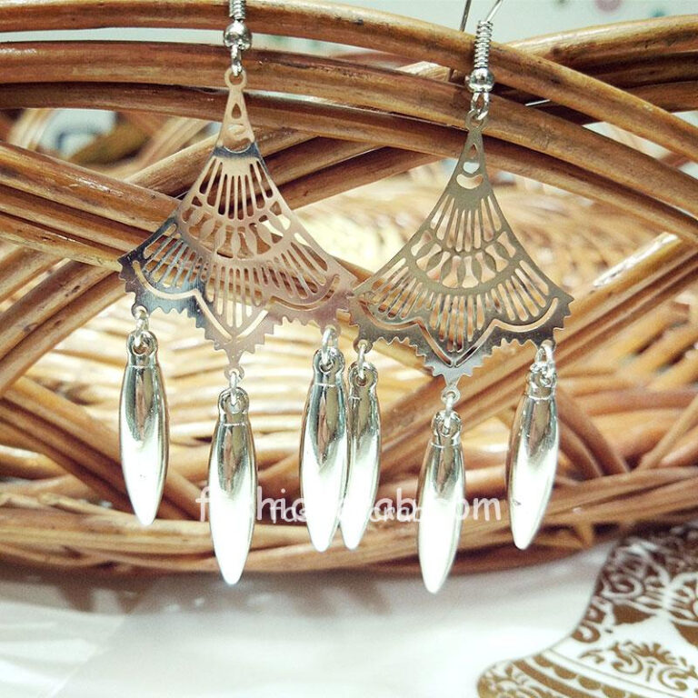 Trendy Silver Color Dangle Earring