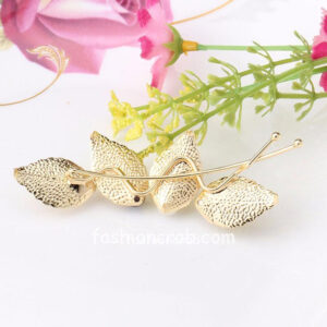 Vintage Leaf Shaped Hair Pin for Girls