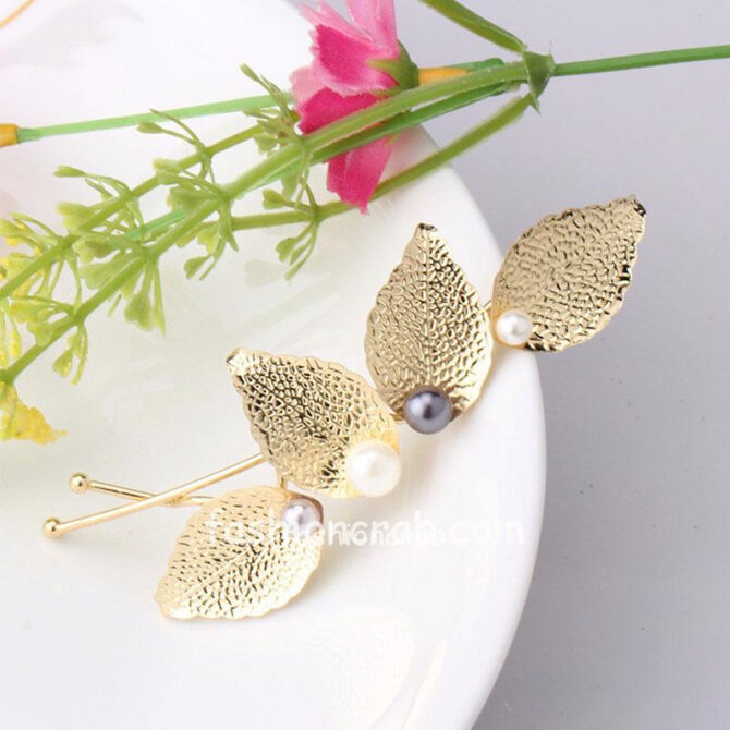 Vintage Leaf Shaped Hair Pin for Girls Vintage Leaf Shaped Hair Pin for Girls