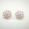 Flower Shaped American Diamond Stud Earring