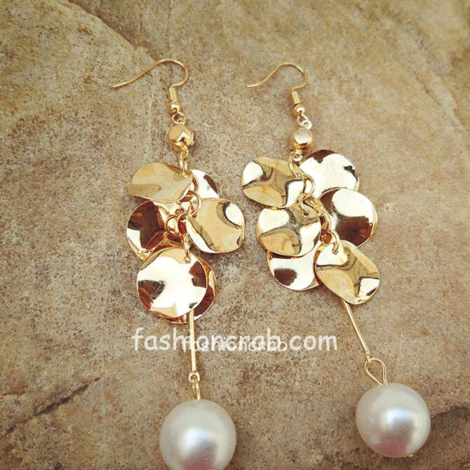 Pearl Golden Earring for Girls Pearl Golden Earring for Girls
