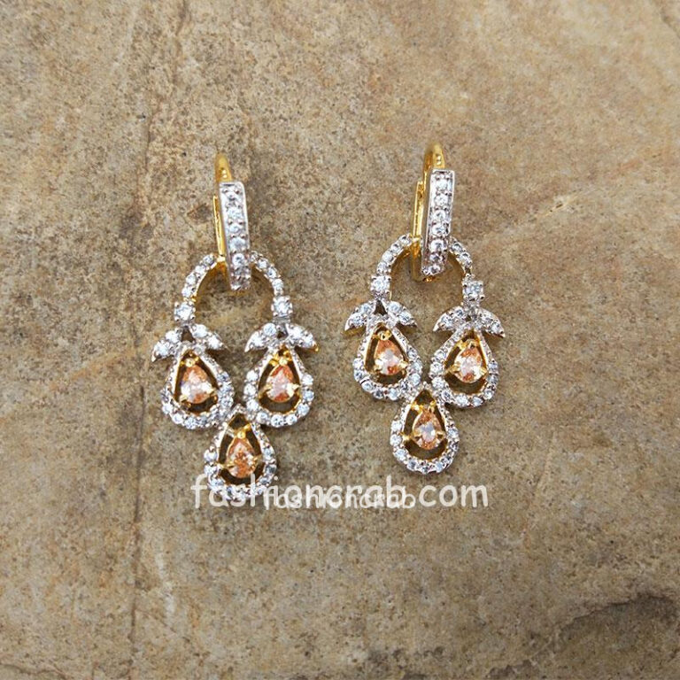 Yellow Stone AD Drop Earrings