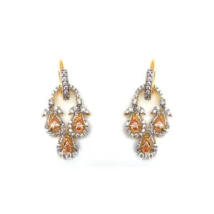 Yellow Stone AD Drop Earrings