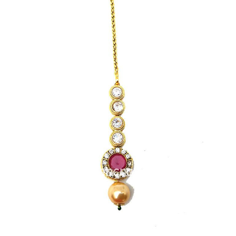 Kundan with Color Beads Necklace Set for Women