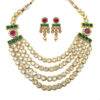 Kundan with Color Beads Necklace Set for Women
