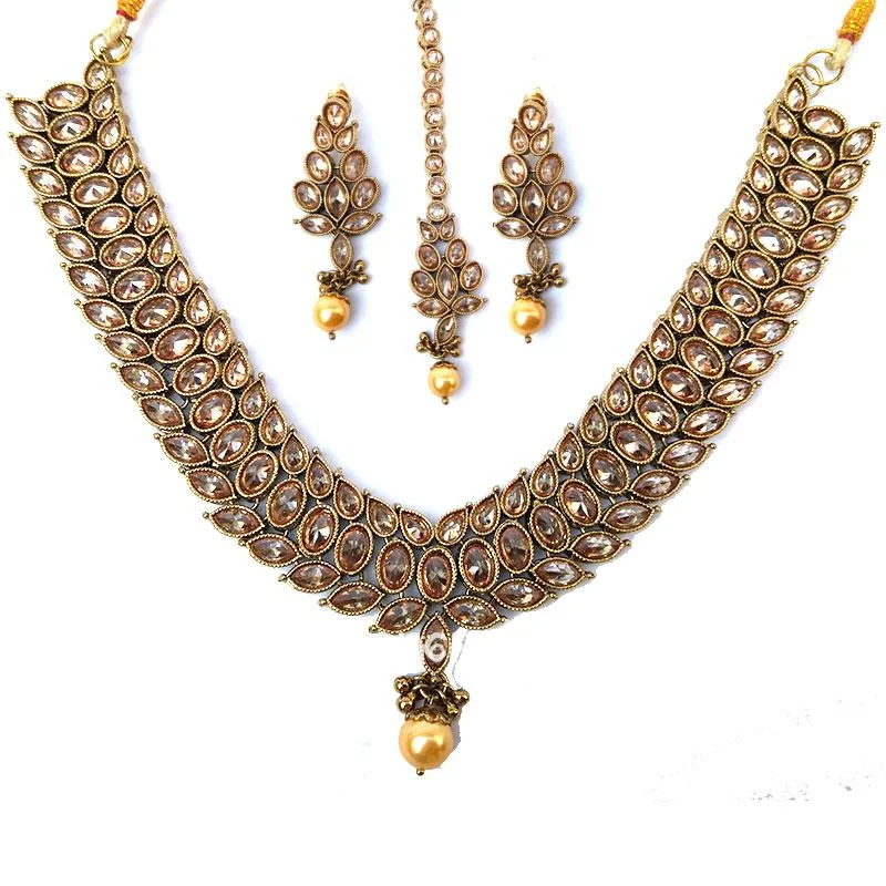 Antique Kundan Polki Necklace Set