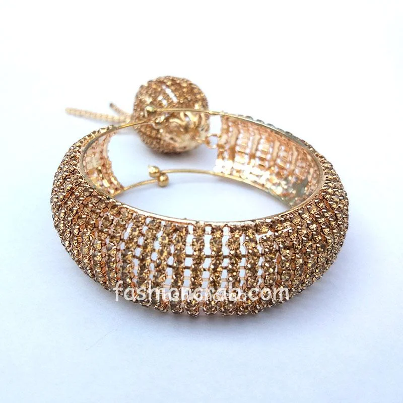 Golden Color Bracelet with Hanging Ball