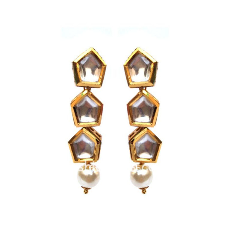 One String Kundan Pearl Necklace Set