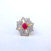 Pink Crystal AD Ring for Women