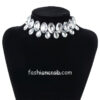 Trendy Silver Color Collar Necklace