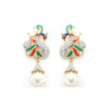 Designer Multicolor Peacock Pearl Earring