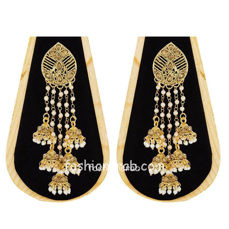 FashionCrab Alloy Gold Earrings for girls