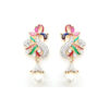 Ethnic Multicolor Peacock Pearl Earring