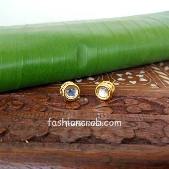 Single Kundan Stud Earring