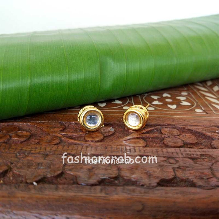 Single Kundan Stud Earring