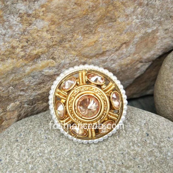 Traditional Polki Wedding Ring for Love