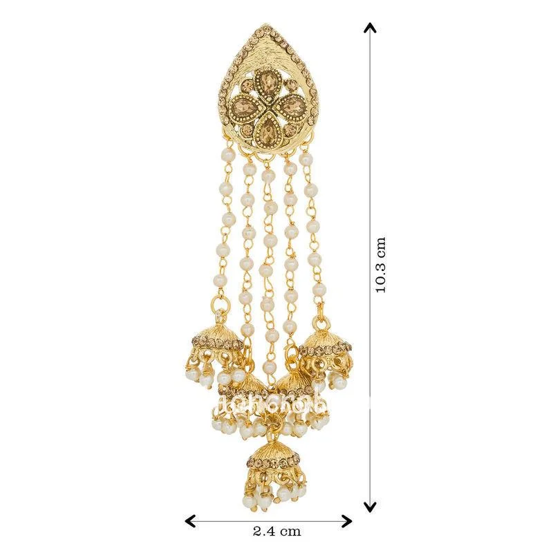 Long Golden Color Drop Earring