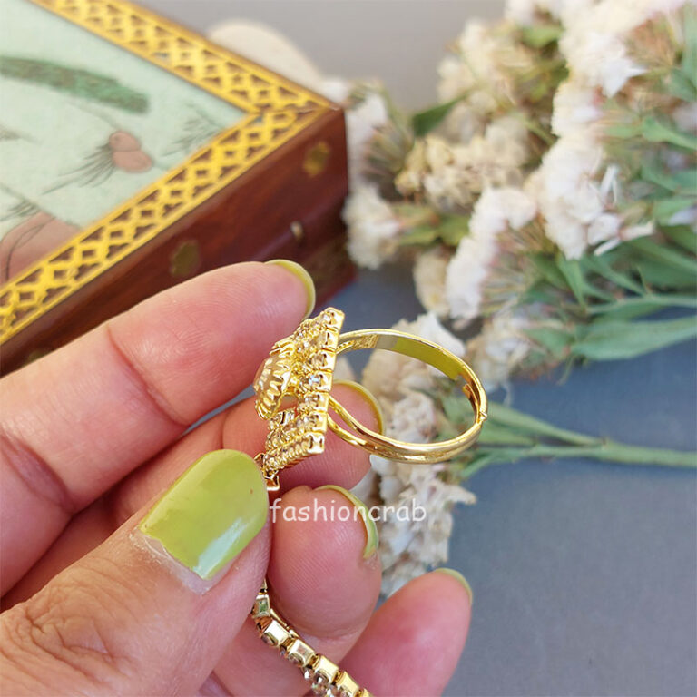 Champagne Color Bracelet with Ring