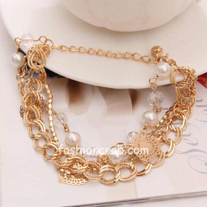 Multilayer Chain Charm Bracelet for Women-01 Multilayer Chain Charm Bracelet for Women