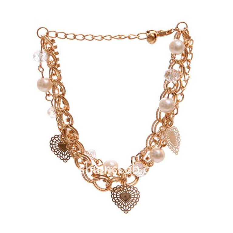 Multilayer Chain Charm Bracelet for Women