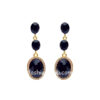 Black Crystal Drop Earring for Women