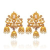 Golden Earrings with Jhumka Pearl