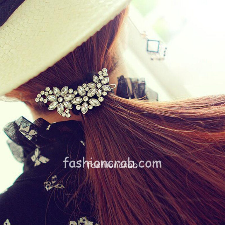 Rhinestone Wedding Flower HairClip for Women