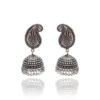 Silver Color Designer Jhumka Earring