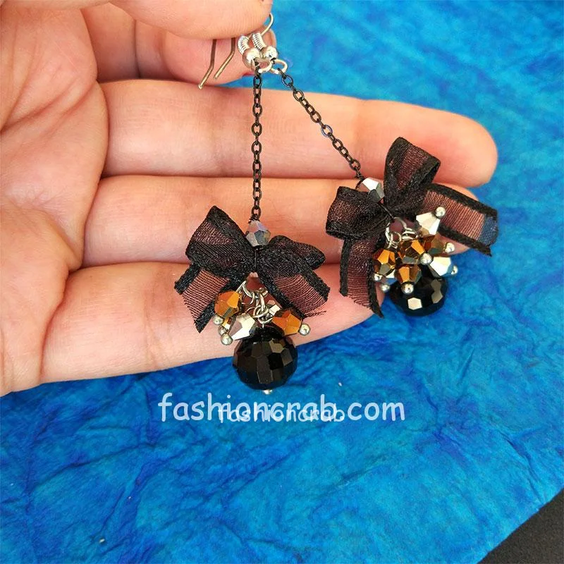 Black Pearl Drop Earring