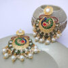 Gold-Toned Peacock Style Designer Earring