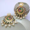 Gold-Toned Peacock Style Designer Earring